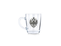 Чайная кружка «Империя» с серебряной накладкой